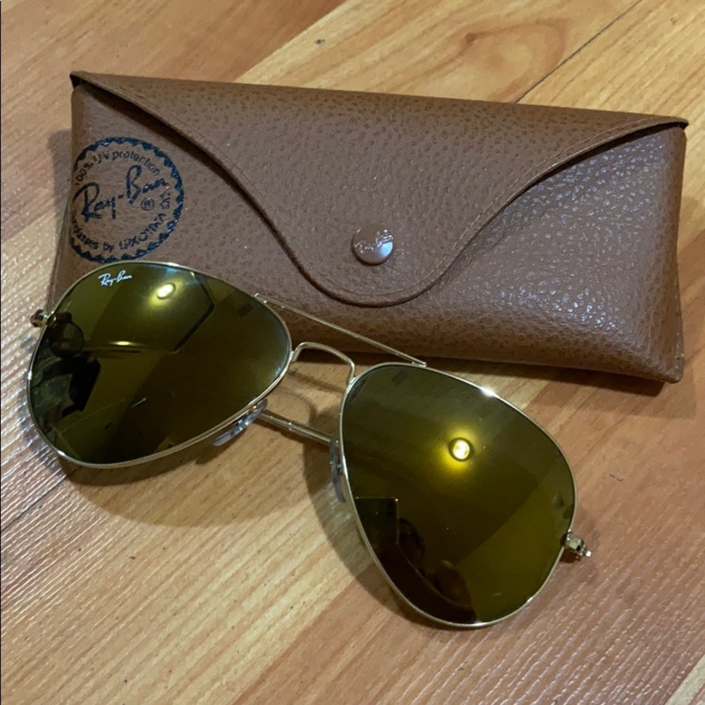 Ray Bans Gold Aviators
